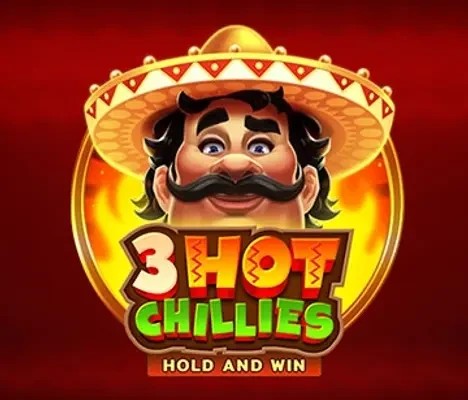 3 Hot Chillies slot visual from 3 Oaks Gaming available on spinko24.vip