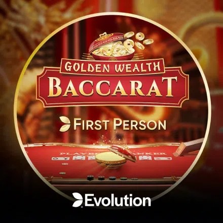 First Person Golden Wealth Baccarat slot icon by Evolution, available at Spinko24
