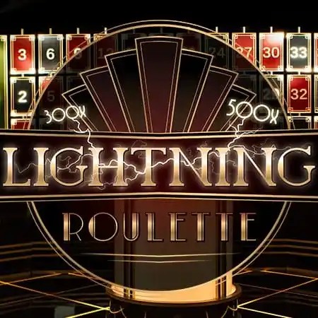 Lightning Roulette by Evolution, showcased at spinko24.vip – game logo