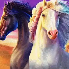 Mustang Gold Megaways online game logo by Pragmatic Play on spinko24.vip