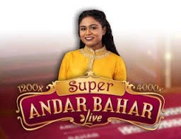 Official Live Dealer logo: Super Andar Bahar by Evolution at Spinko24